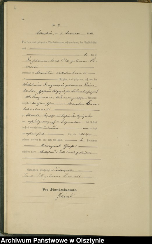 image.from.unit.number "Geburts-Haupt-Register Tom I , Nr 1-478"