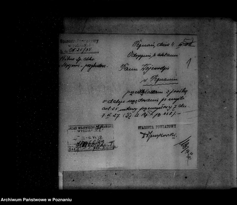 Obraz 6 z jednostki "Zatwierdzenie projektu urządzania zakładu przemysłowego Firmy Płótno S. Akcyjna W Stęszewie powiat poznański nr 516"
