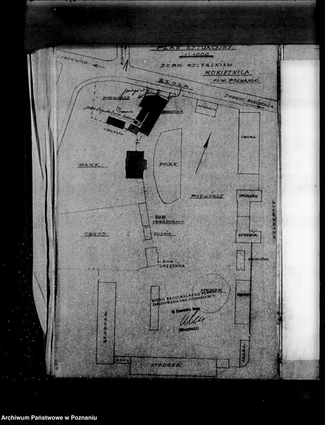Obraz 5 z jednostki "Rysunek na rozbudowę gorzelni rolniczej w dobrach rycerskich O. Hantelmanna w Rokietnicy powiat poznański"