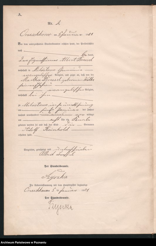 Obraz 5 z jednostki "Geburts-Neben-Register"