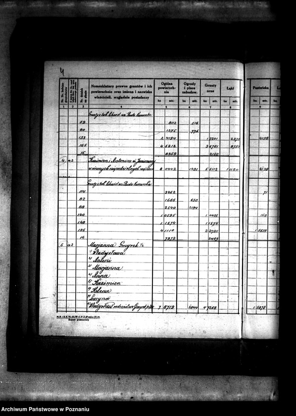 Obraz 9 z jednostki "Rejestr pomiarowy wsi Ruda Komorska powiatu konińskiego /prace scaleniowe/"