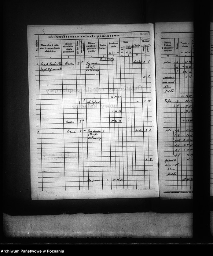 Obraz 7 z jednostki "Ostateczny i tymczasowy rejestr pomiarowy majątku Aniołka powiat kępiński"
