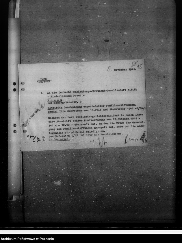 Obraz 19 z jednostki "Wiedererrichtung von ehemaligen baltischen Familienstiftungen"