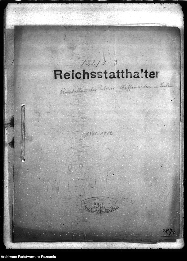 Obraz 4 z jednostki "Dienststellen der Polizei, Waffenmeisterei in Leslau"
