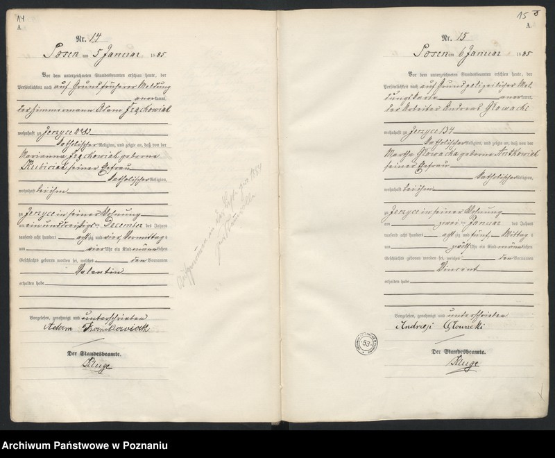 Obraz 11 z jednostki "Księga urodzeń t. I"