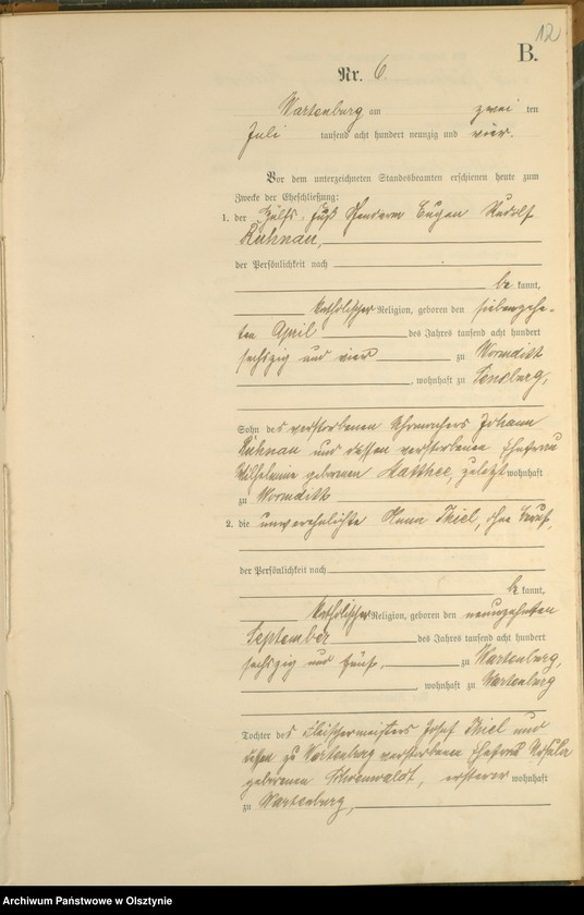 image.from.unit.number "Heiraths-Haupt-Register Nr 1 - 26"