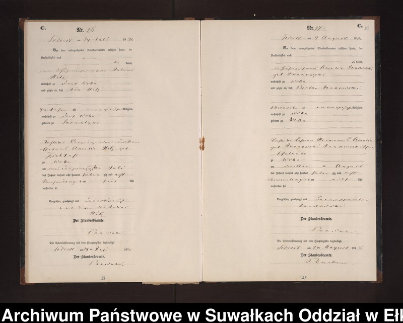 image.from.unit.number "Sterbe-Neben-Register des Preussischen Standes-Amtes Neuhoff Kreis Loetzen"