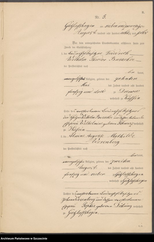 Obraz 12 z jednostki "Heiraths-Register (Neben-Register)"