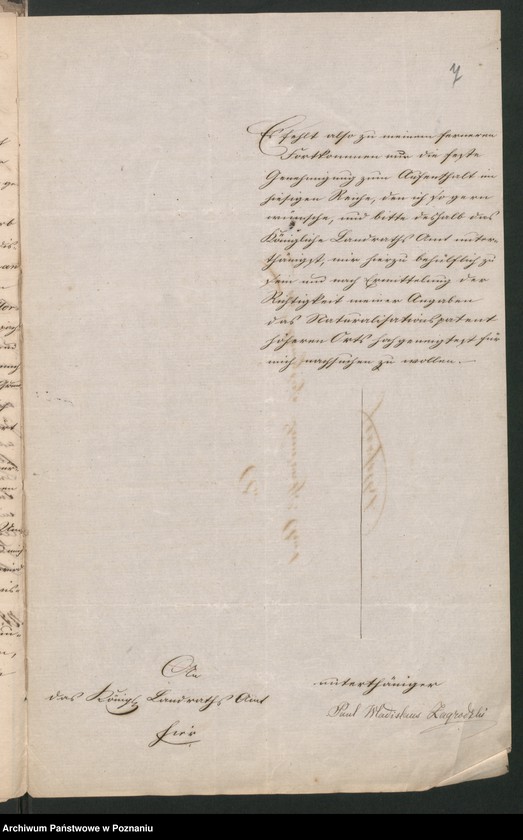 Obraz 10 z jednostki "A. betr. die polizeiliche Beaufsichtigung des polnischen Überläufers Paul /Wladislaus/ Zagrodzki zu Schildberg jetzt Godziętowo"