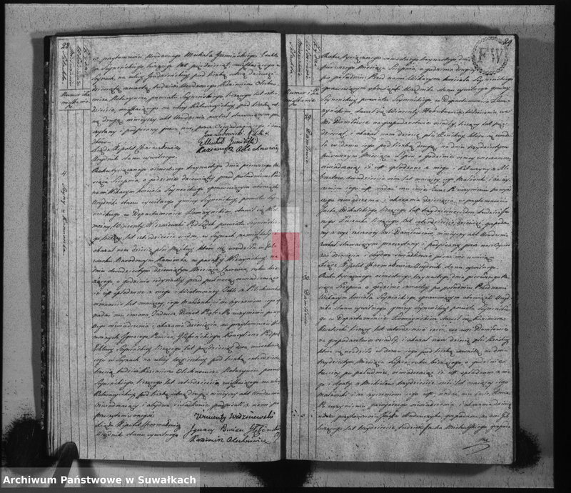 image.from.unit.number "Akta stanu cywilnego urodzonych w gminie seyneńskiey od 1-go stycznia 1813 roku."