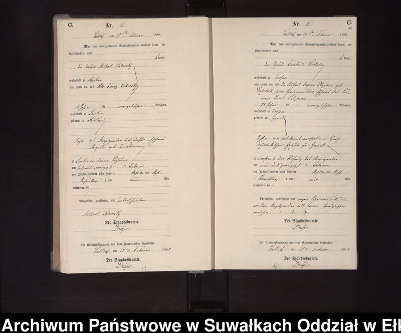 image.from.unit.number "Sterbe-Neben-Register des Königlichen Preussischen Standes-Amtes Orlen Kreis Loetzen"