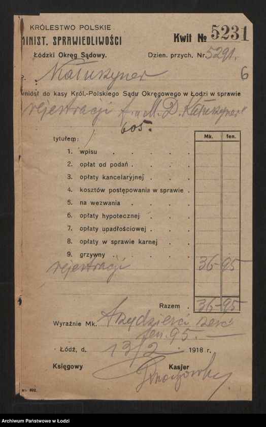 Obraz 8 z jednostki "Moszek Dawid Kałuszyner- skład skóry"