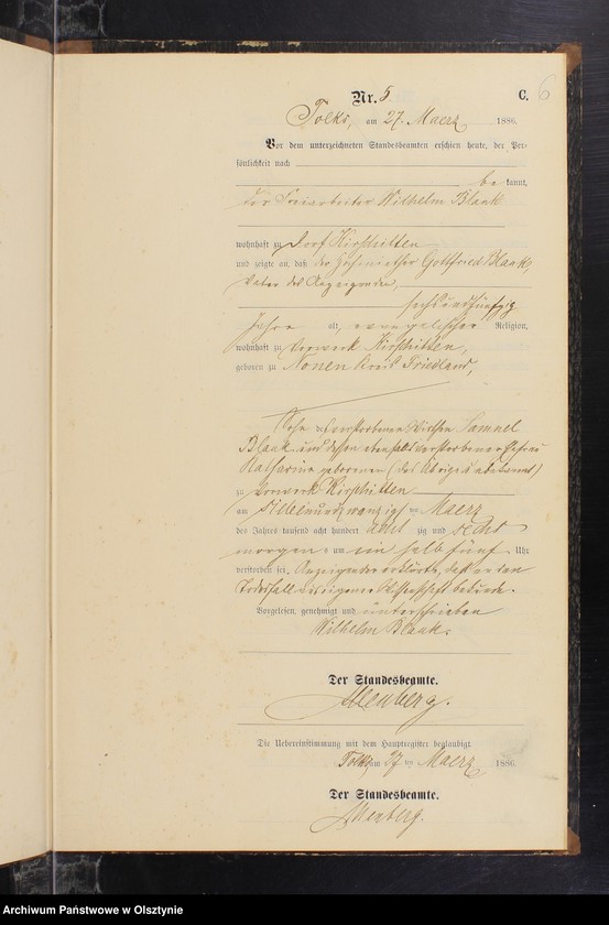 image.from.unit.number "Sterbe-Neben-Register Nr 1 - 19"