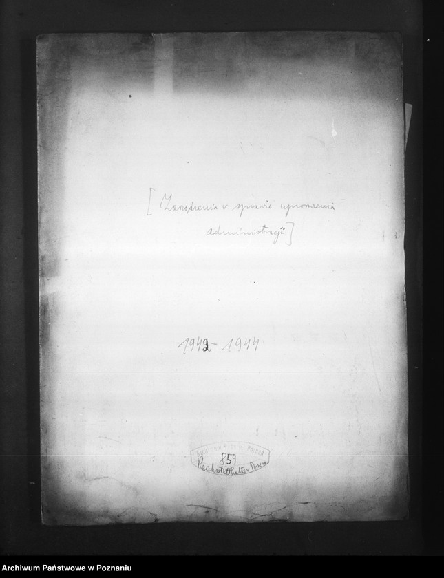 Obraz 4 z jednostki "Zarządzenia w sprawie uproszczenia administracji"