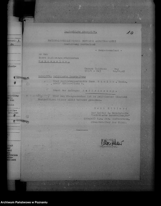 Obraz 14 z jednostki "Ernennungen und Versetzung der Angestellten"