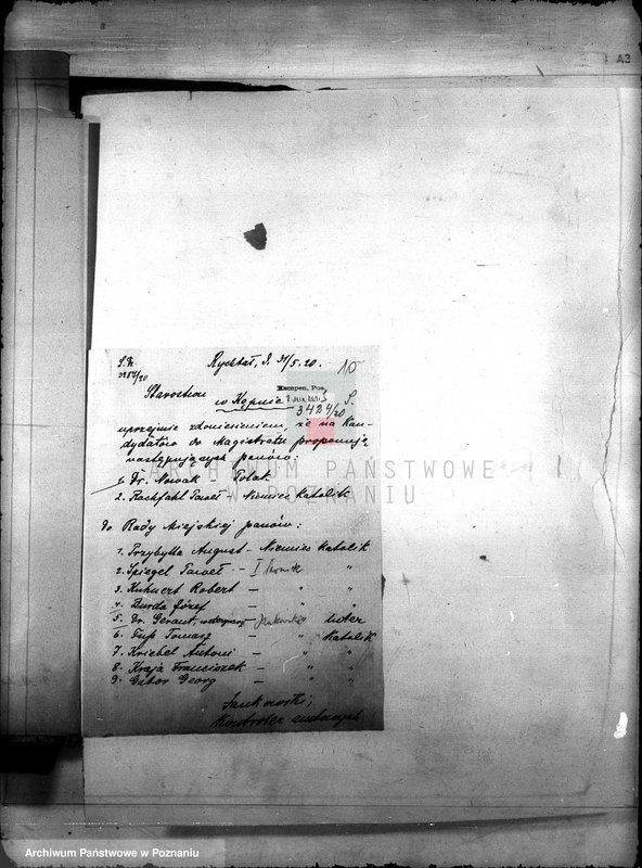 Obraz 14 z jednostki "Członkowie magistratu miasta Rychwał"