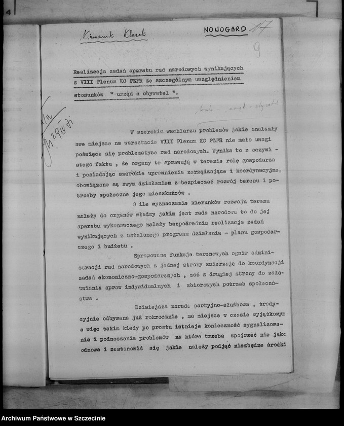 image.from.unit.number "Protokoły narad partyjno-służbowych w prezydiach powiatowych rad narodowych"