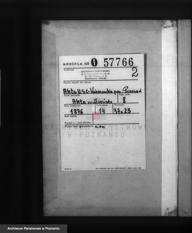 Obraz 2 z jednostki "Księga małżeństw"