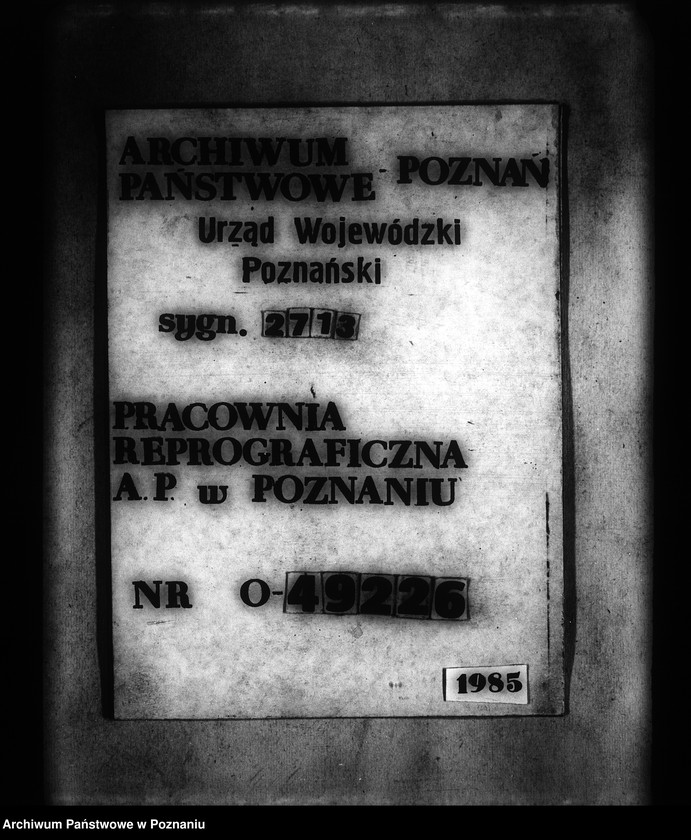 Obraz 1 z jednostki "Majątek Strzeszyn powiatu poznańskiego przymusowy wykup"