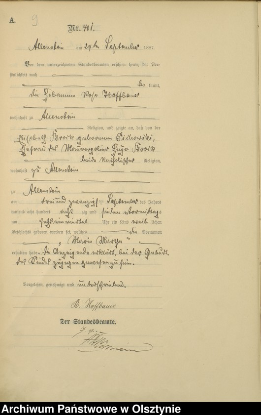 image.from.unit.number "Geburts-Haupt-Register Tom II,Nr 394 -590"