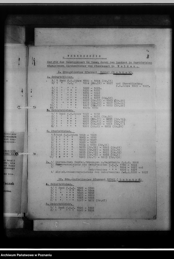 Obraz 13 z jednostki "Einziehungsprotokolle [ksiąg kościelnych] Kreis Warthbrücken [powiat kolski]"