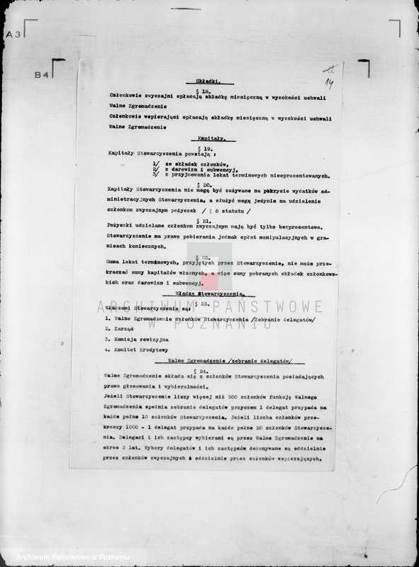 Obraz 18 z jednostki "/ Kasa Bezprocentowego Kredytu Rzemiosła, Handlu i Przemysłu Chrześcijańskiego w Rawiczu/"