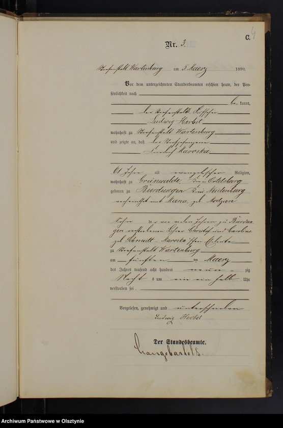 image.from.unit.number "Sterbe-Haupt-Register Nr 1 - 16"
