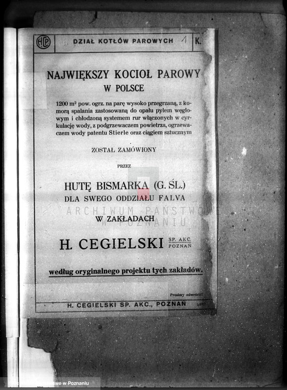 Obraz 5 z jednostki "Fabryka H. Cegielski w Poznaniu wtym plan generalny fabryki lokomotyw"