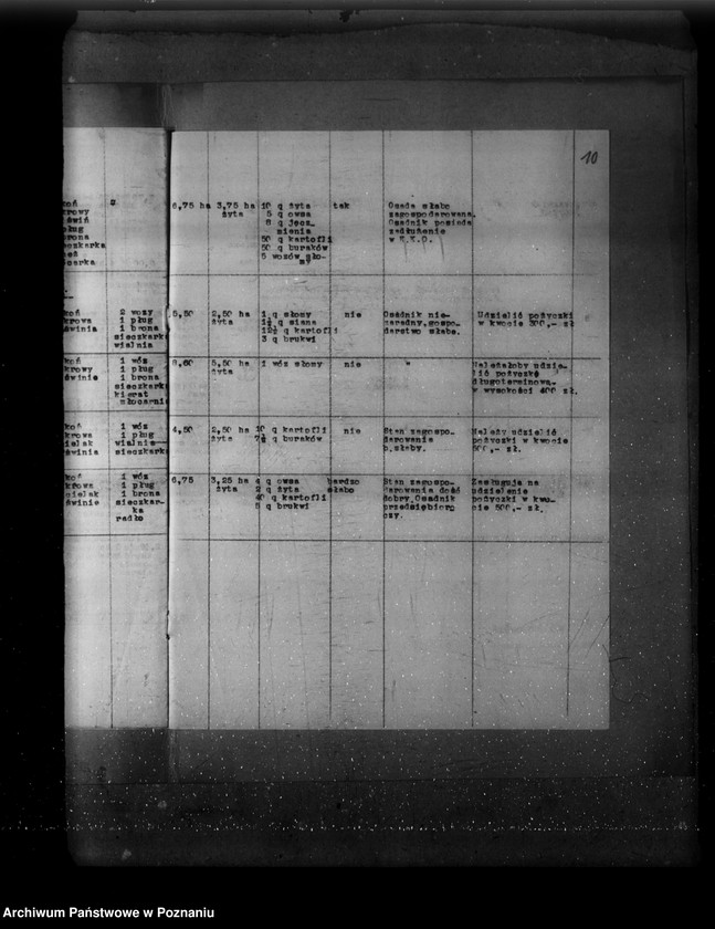 Obraz 14 z jednostki "Wykaz osadników z wyszczególnionym stanem ich zagospodarowania w majątkach Wyrza, Wysoka Mała, Jeziorki Kosztowskie, Stare i Łobżenica powiat wyrzyski"