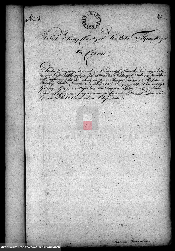 image.from.unit.number "Akta Stanu Cywilnego wyznania rzymsko-katolickiego w Filipowie Dokuemnty do akt małżeństw"