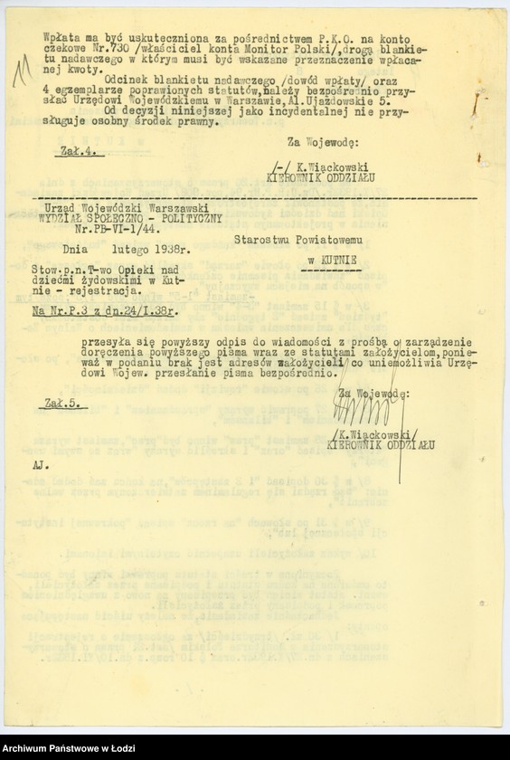 Obraz 14 z jednostki "Towarzystwo Opieki nad dziećmi żydowskimi w Kutnie"