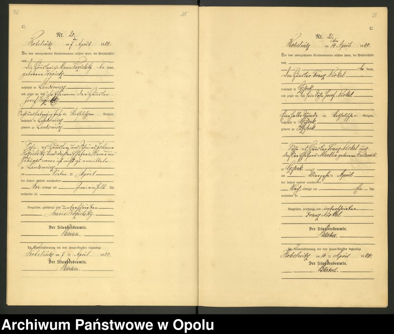 image.from.unit.number "Urząd Stanu Cywilnego Kobylice Księga zgonów rok 1900-03"
