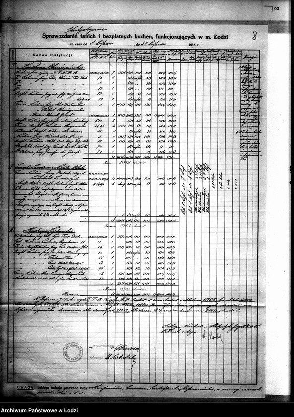 Obraz 11 z jednostki "[Rozliczenia finansowe Komitetu Tanich Kuchen i Komitetu Obywatelskiego Niesienia Pomocy Biednym]"