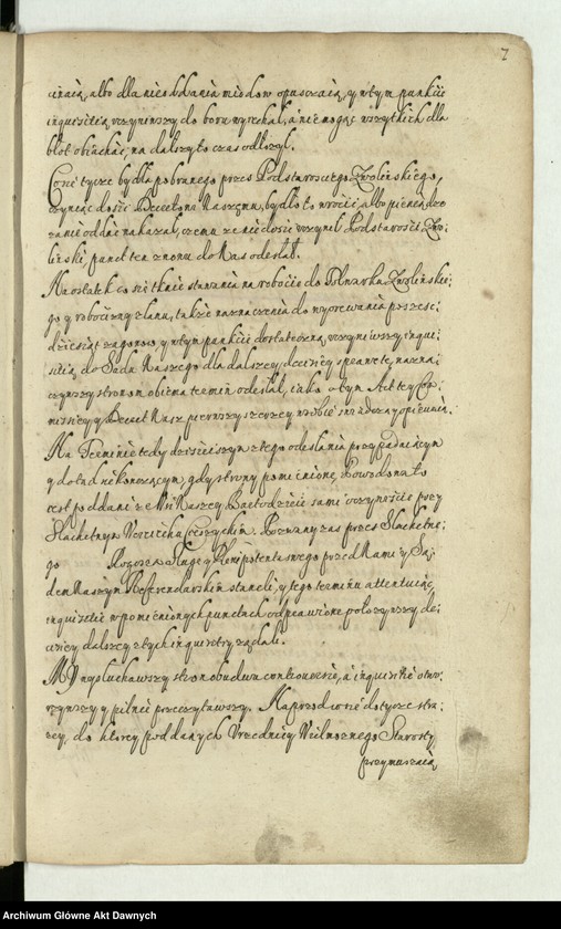 image.from.unit.number ""Dekreta referendarskie za urzędu wielebnego księdza Wacława z Leszna Leszczyńskiego referendarza koronnego, proboszcza płockiego, łęczyckiego, kanonika krakowskiego. Między starostami i dzierżawcami dóbr królewskich a poddanymi. Ab anno Dni 1643 ad annum 1645 ferowane"."