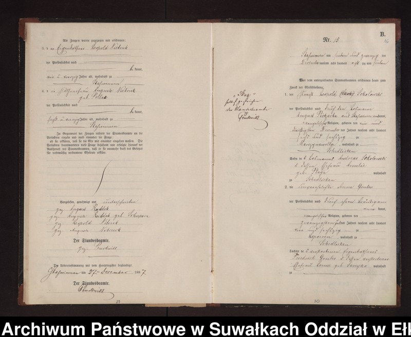 image.from.unit.number "Heiraths-Neben-Register des Preussischen Standes-Amtes Stasswinnen Kreis Loetzen"