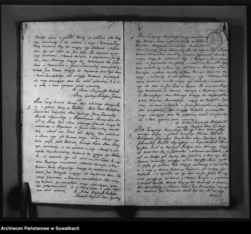 image.from.unit.number "Akta Urodzenia Gminy Jeleniewskiey Roku 1808"