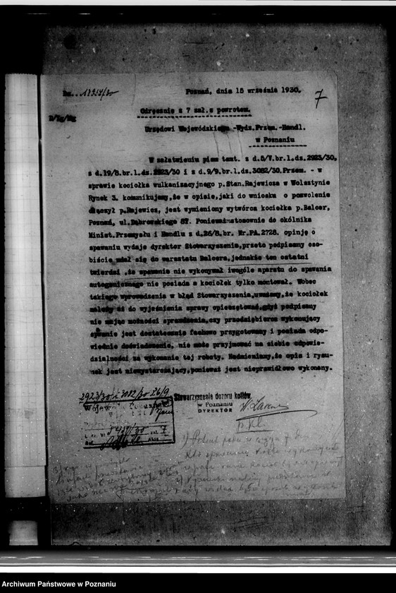 Obraz 11 z jednostki "Warsztat wulkanizacyjny St. Rajewicza w Wolsztynie nr woj. kotła 6504"