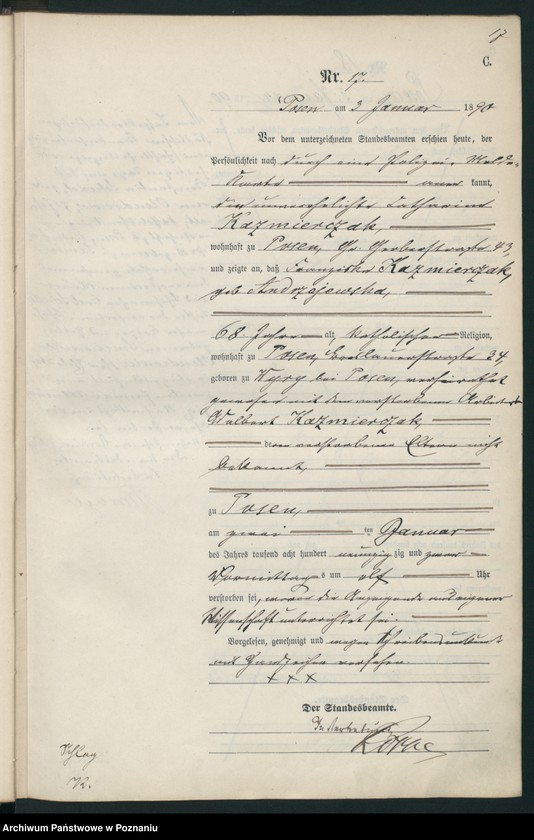 Obraz 20 z jednostki "Księga zgonów t. I"