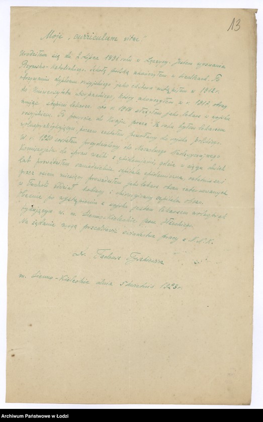 Obraz 16 z jednostki "Akta osobowe ogólne, odpisy dyplomów, akt metrykalnych itp. funkcjonariuszy służby zdrowia"