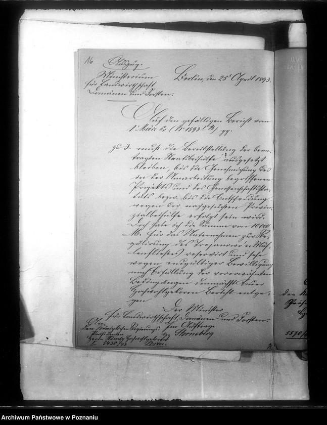 Obraz 19 z jednostki "Bildung einer Genossenschaft zur Entwässerung der Wiesen am Trojanowoer Fliesse im Kreise Obornik"