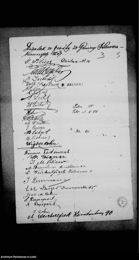 Obraz 9 z jednostki "Akta dotyczące b. rabina w Wieruszowie"