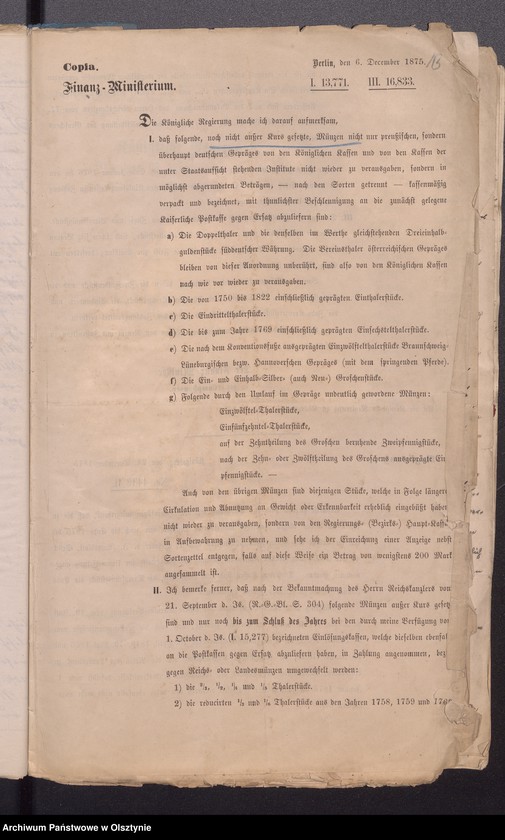 image.from.unit.number "Verhandlungen der Behörden an die Gemeinde Kirchenräthe gerichtet Vol. I"