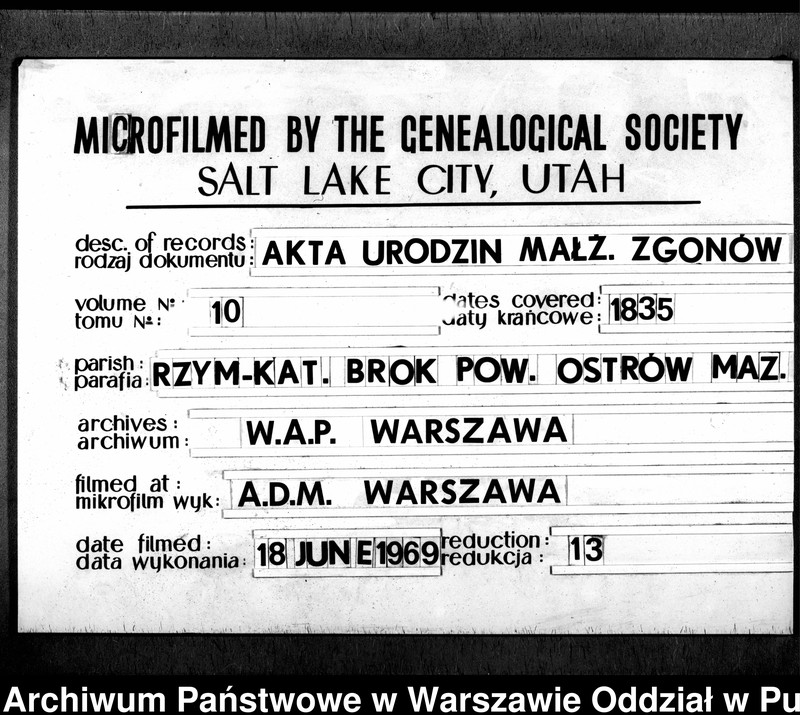 image.from.unit.number "Akta urodzeń, małżeństw i zgonów"