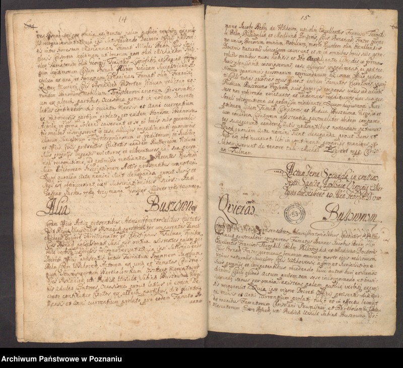 Obraz 11 z jednostki "Acta consularia officii consularis civitatis Posnaniae."