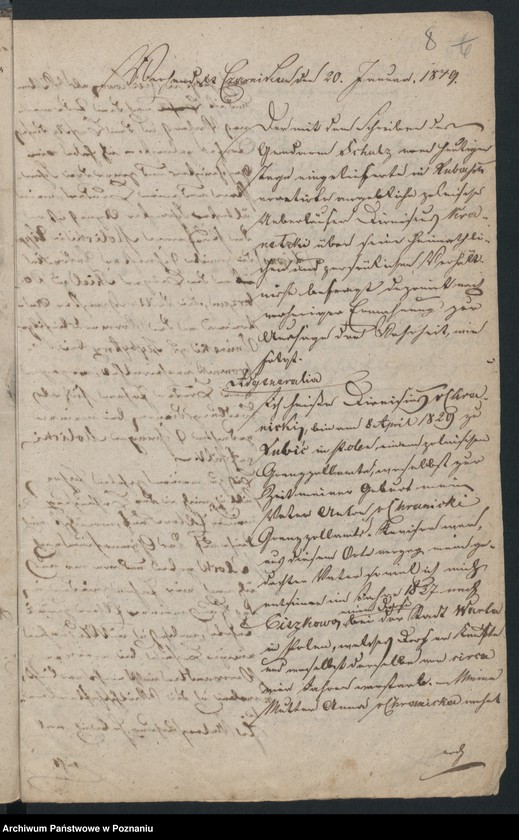 Obraz 12 z jednostki "A. betr. Dionisius von Chramiecki aus Lubicz"