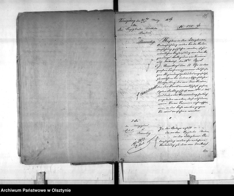 image.from.unit.number "Disziplinar-Untersuchung gegen den Registrator Bendrin [Wilhelm] zu Braunsberg"