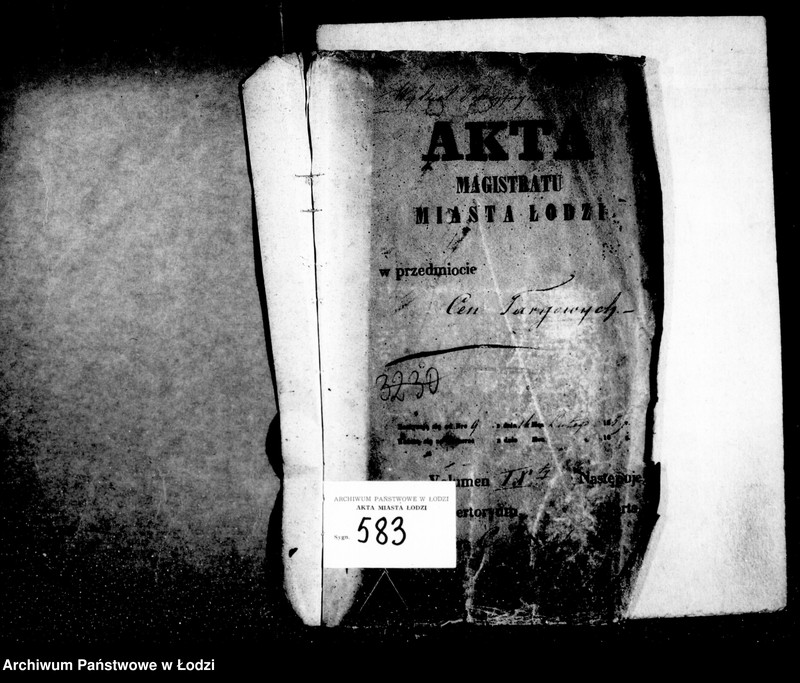 Obraz 5 z jednostki "Akta w przedmiocie cen targowych"