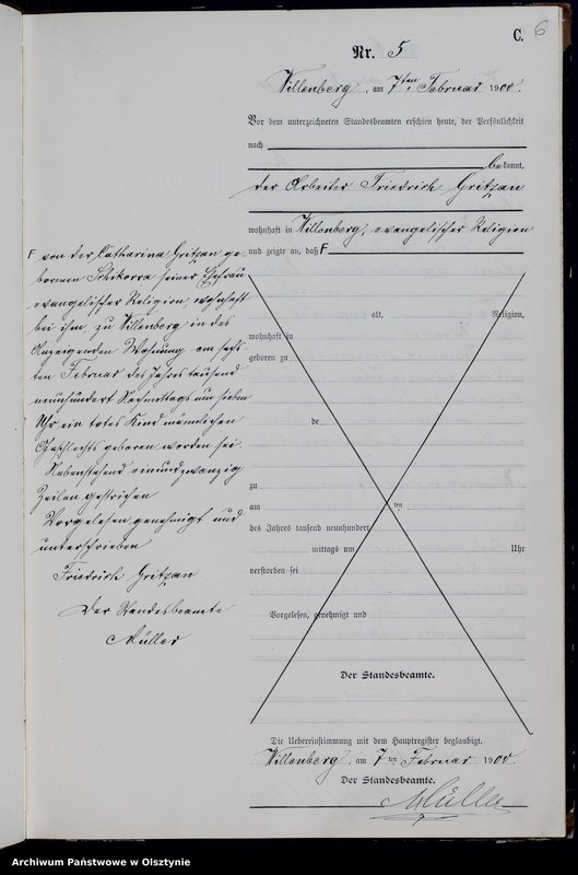 image.from.unit.number "Sterbe-Neben-Register Nr 1 - 62"
