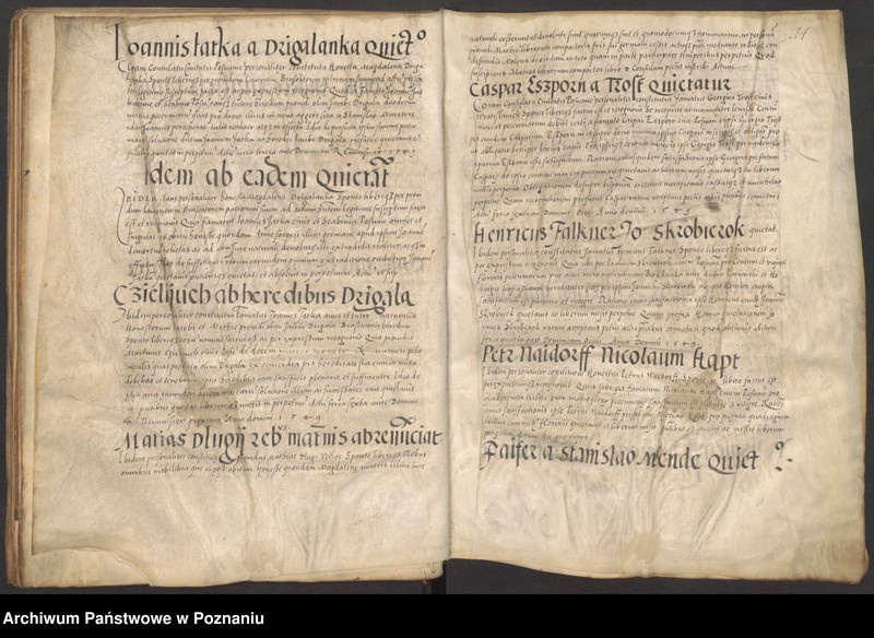 Obraz 19 z jednostki "Liber obligacionum, decretorum, quietationum, contractuum. Acta consulatus Posnaniensis ab anno 1548."