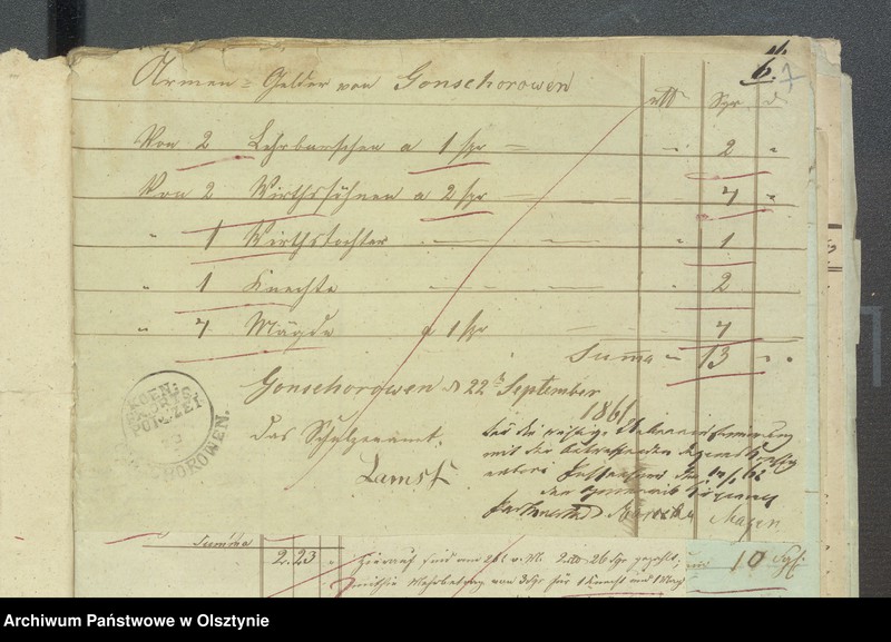 image.from.unit.number "Einnahme und Ausgabe Beläge zur Kirchspiels Armen-Kassen-Rechnung"